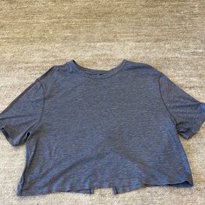 Size 6 crop top open back detail